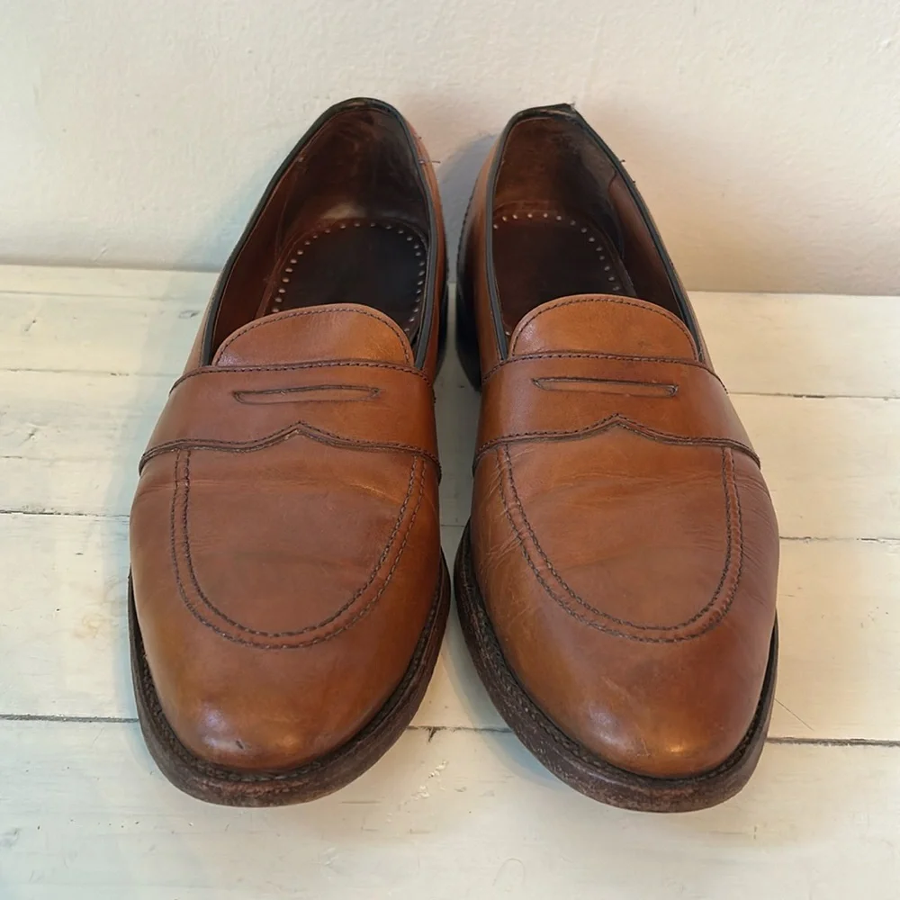 Allen Edmonds: “Westchester” Brown Slip On Penny Loafers Men’s 10.5